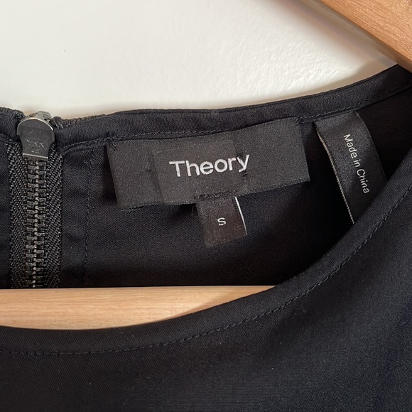 Theory Black Peplum blouse - Picture 2 of 4